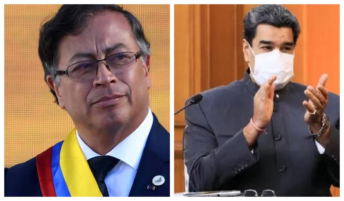 Nicolás Maduro y Gustavo Petro