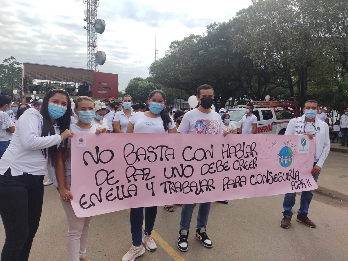 Protesta en plena autopista internacional