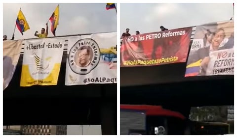 Protestas en Bogotá