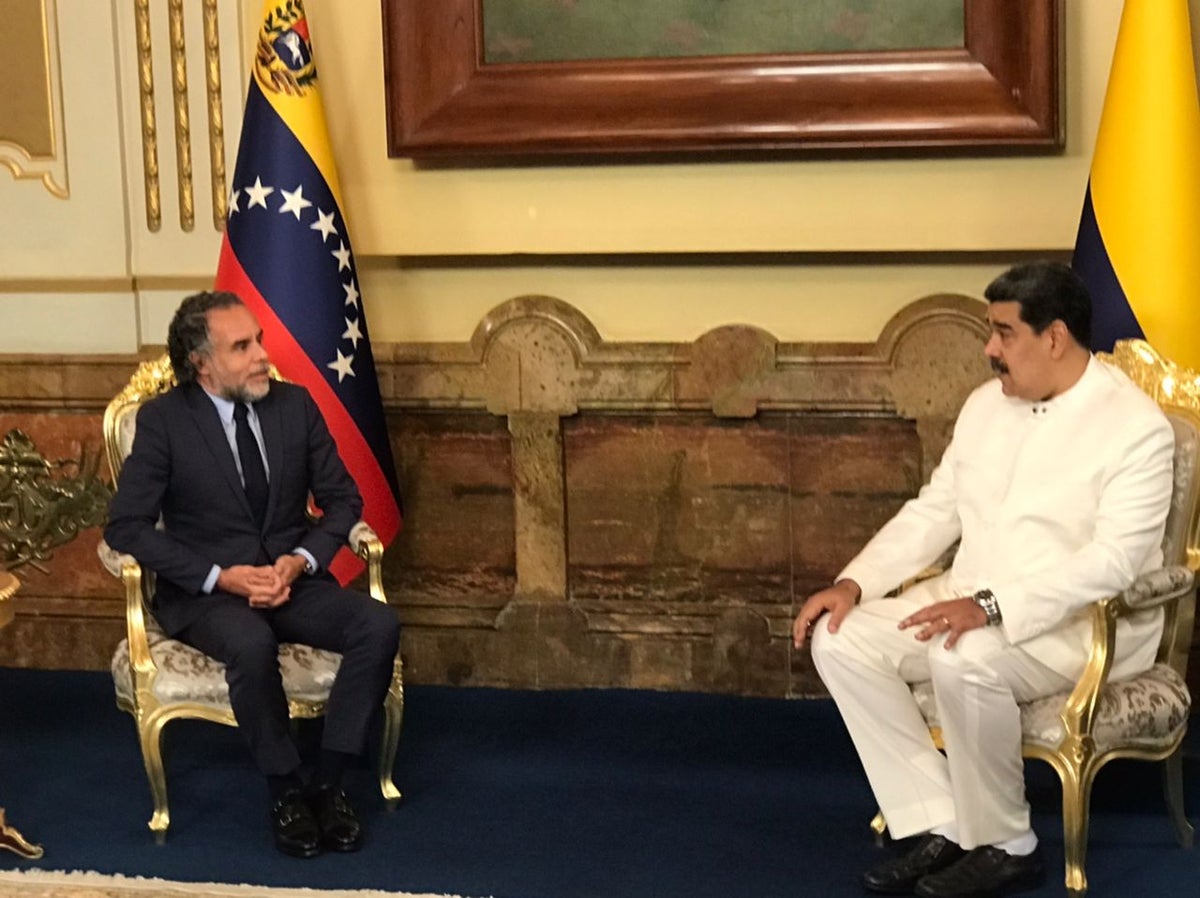 Armando Benedetti y Nicolás Maduro