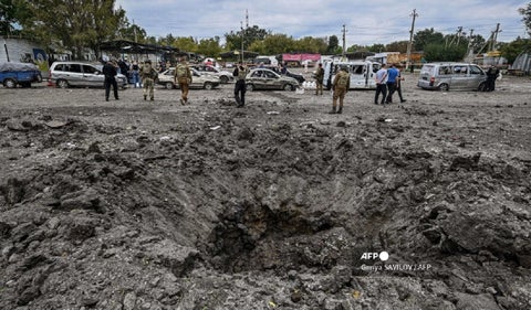 Ataque a convoy en Zaporiyia