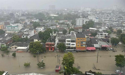 Cartagena inundada
