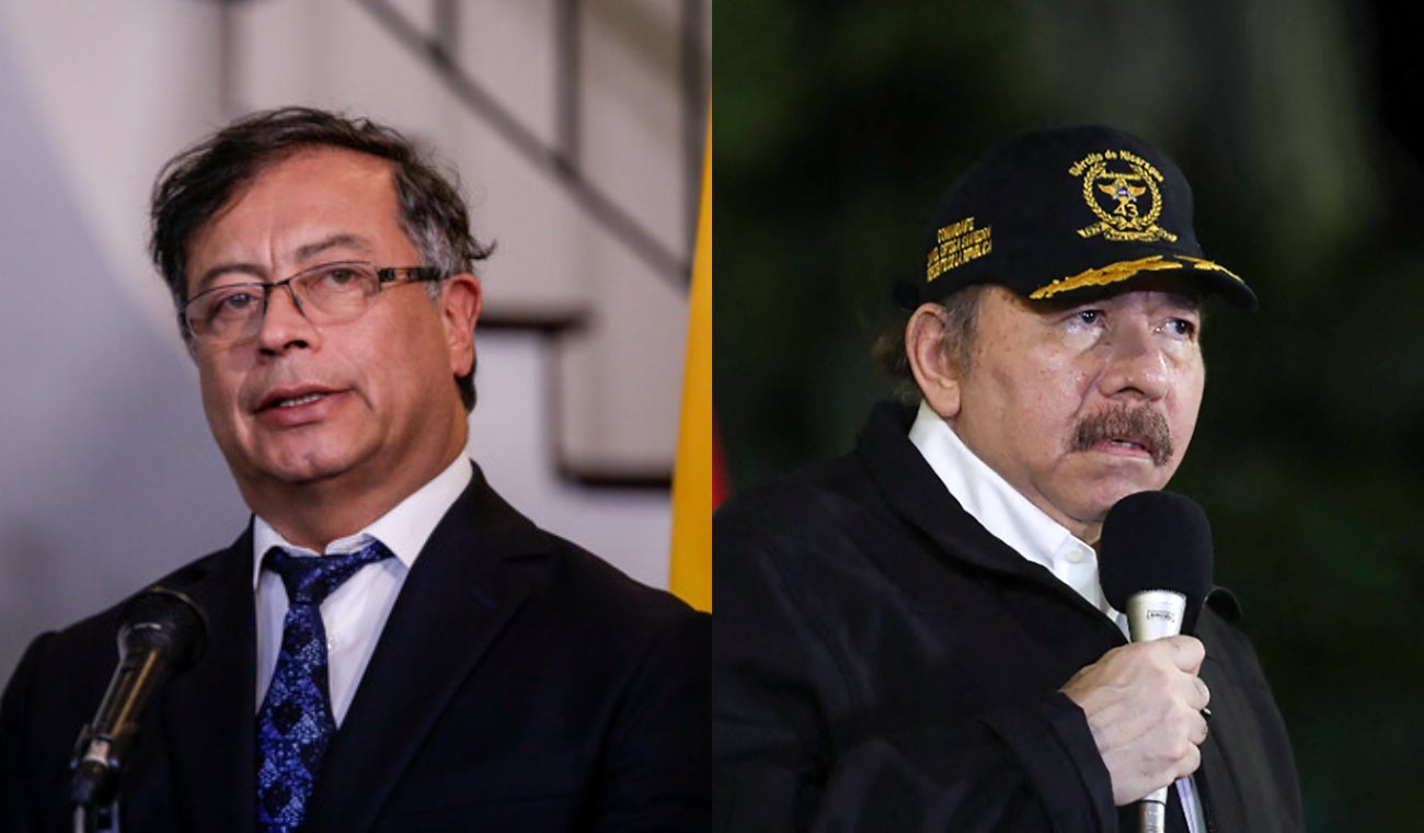 Gustavo Petro y Daniel Ortega