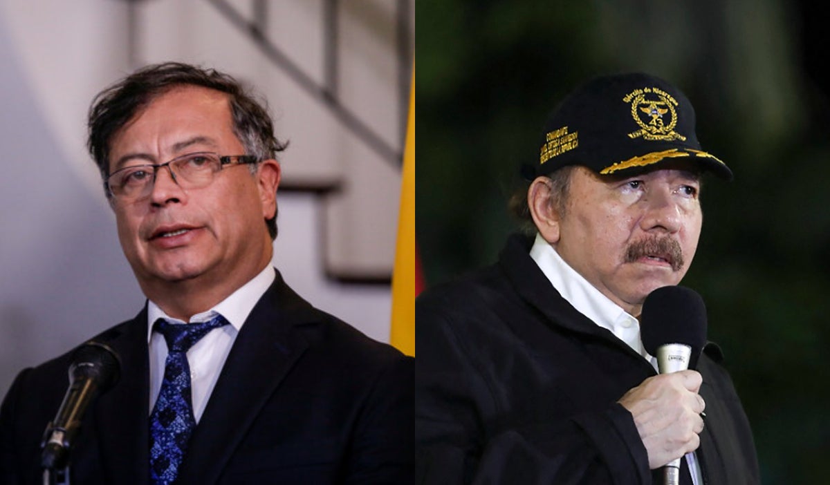 Gustavo Petro y Daniel Ortega