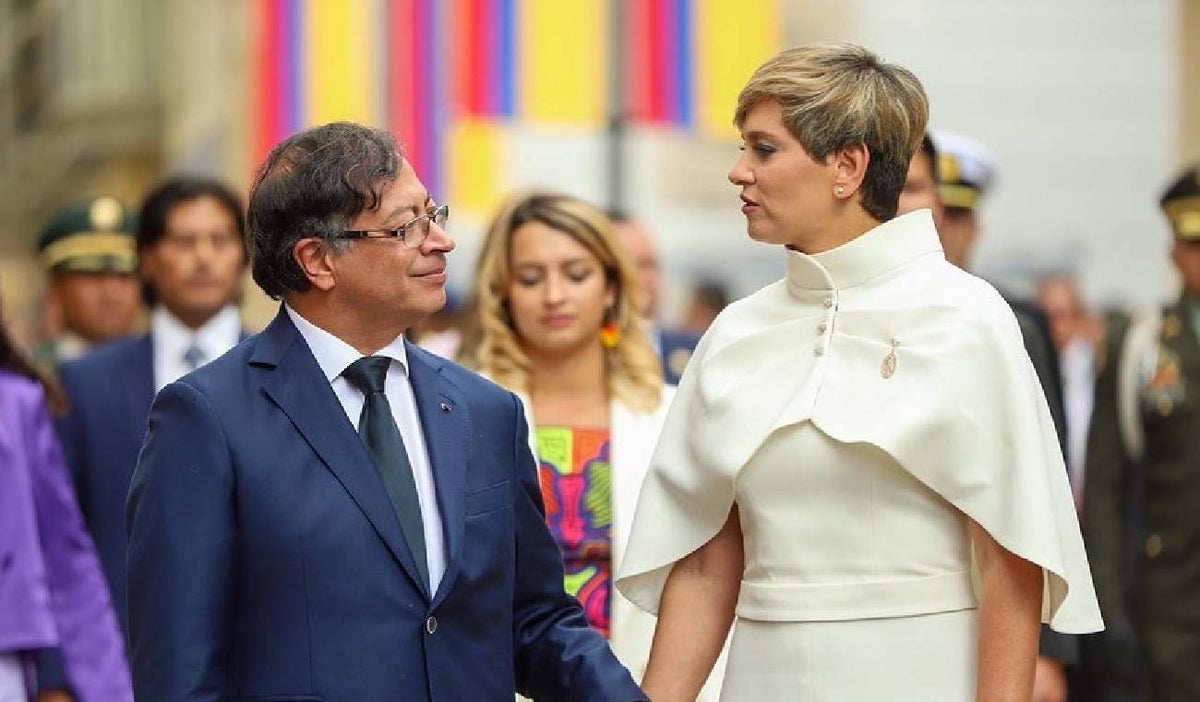 Gustavo Petro y Verónica Alcocer