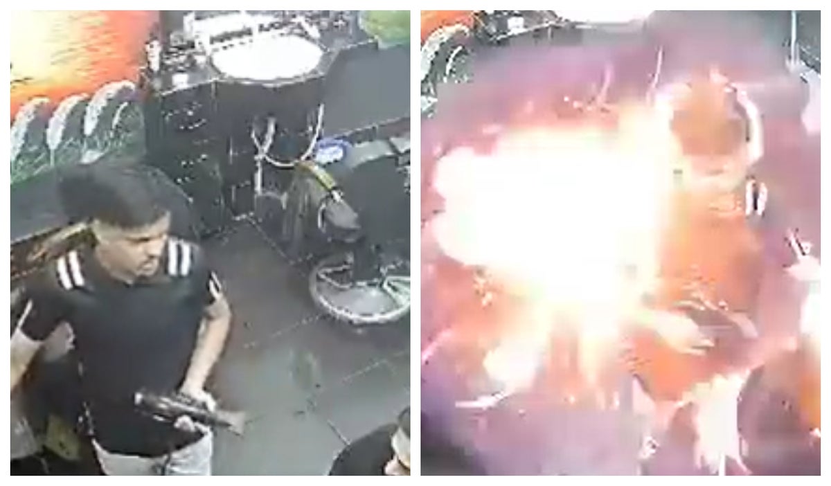 Incendio en peluquería