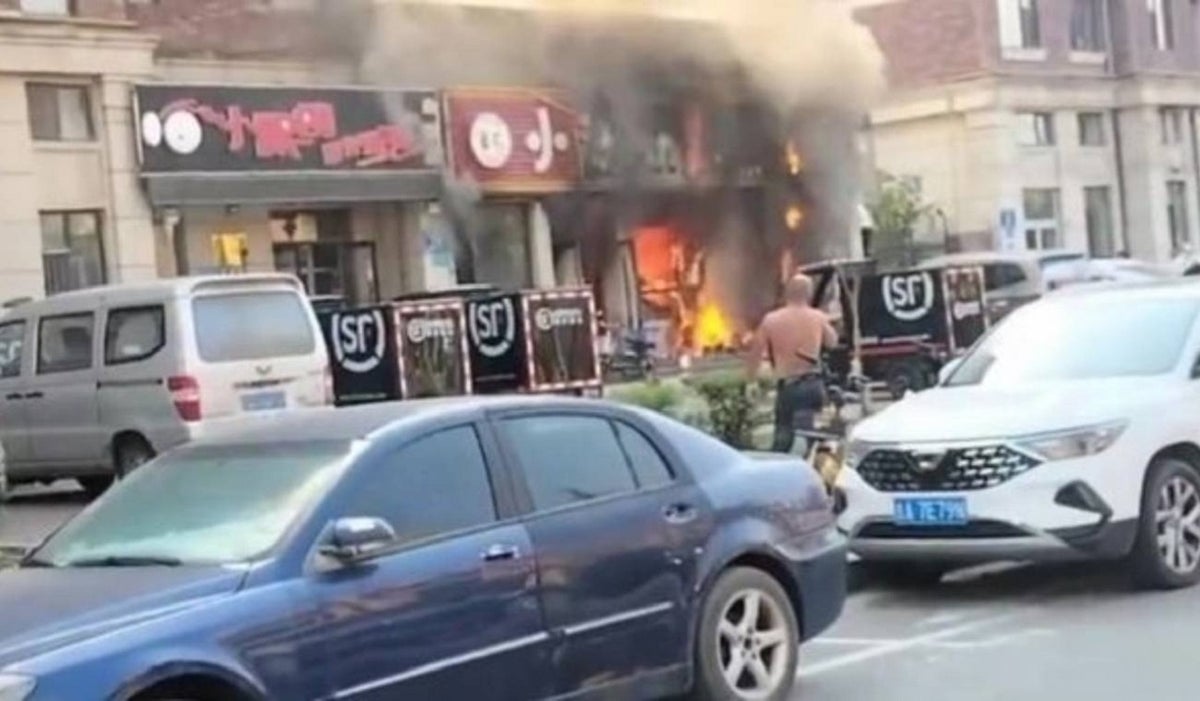 Incendio en un restaurante en China