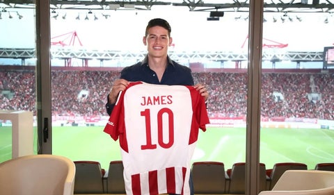 James Rodríguez en Olympiakos