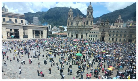 Marchas en contra de las reformas de Petro