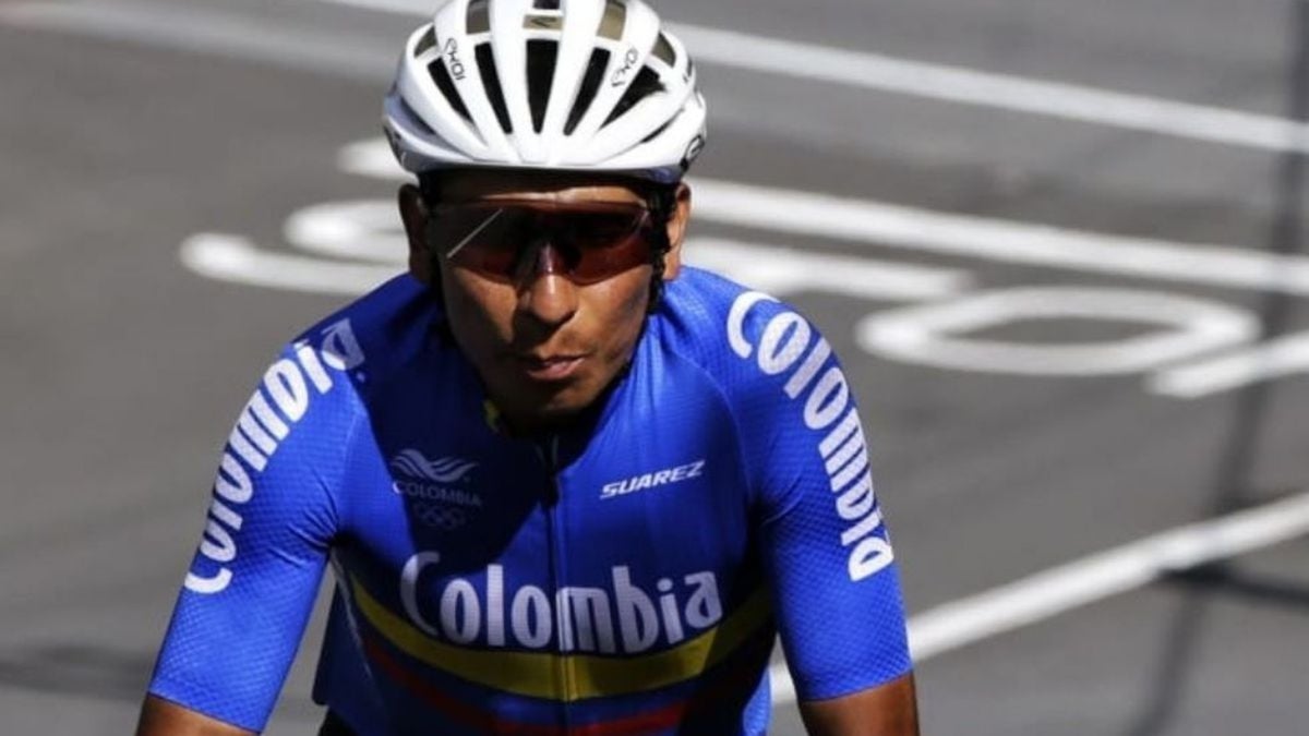 Nairo con la Selección Colombia de ciclismo