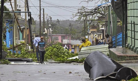 Paso del huracán Ian por Cuba