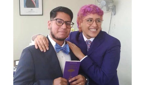 Sebastián Marallano y Rodrigo Ventocilla, activista trans que murió en Bali