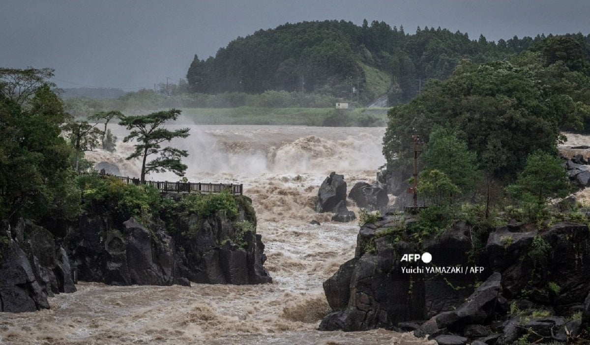 Tifón Nanmadol en Japón
