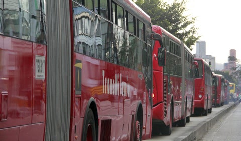 Trancón en Bogotá