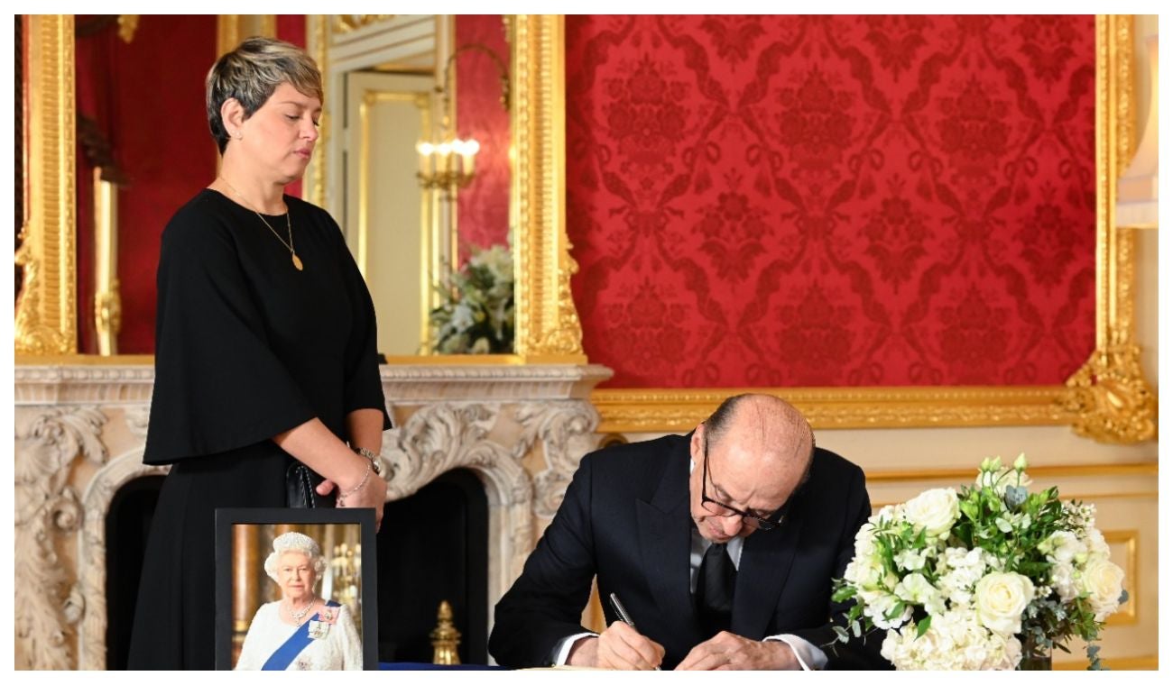 Verónica Alcocer y Canciller Álvaro Leyva