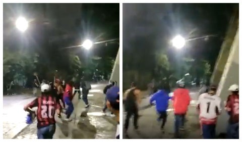 [Video] Enfrentamiento de hinchas de Medellín y Nacional