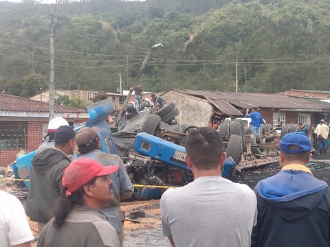 Arcabuco, Boyacá, volcamiento, vivienda