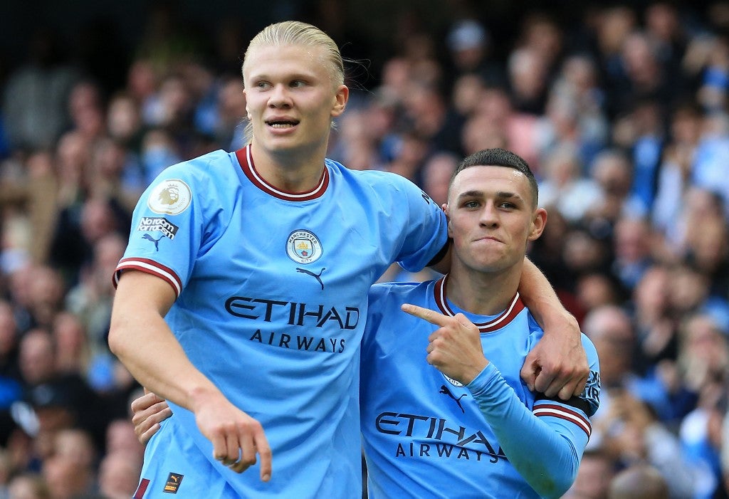 Haaland volvió a marcar triplete con el City