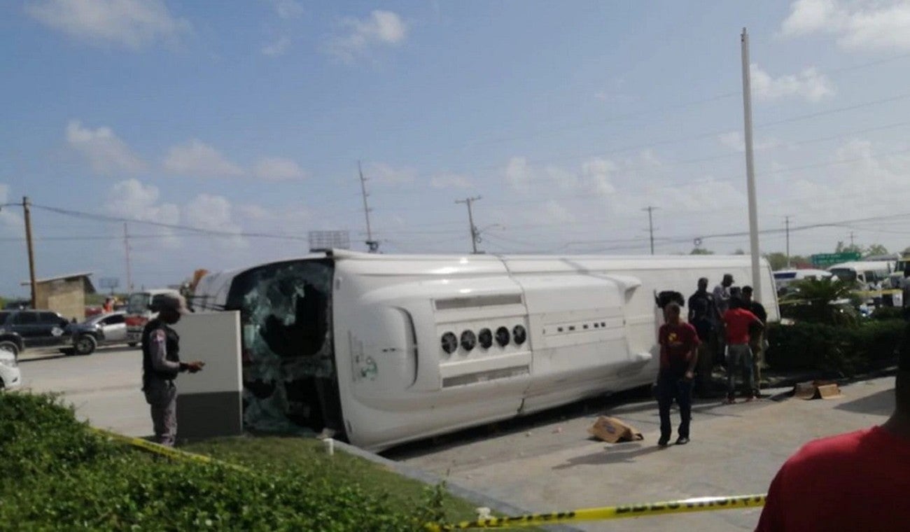 Accidente de bus en Punta Cana