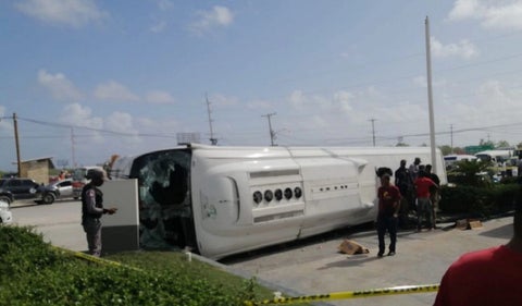 Accidente de bus en Punta Cana