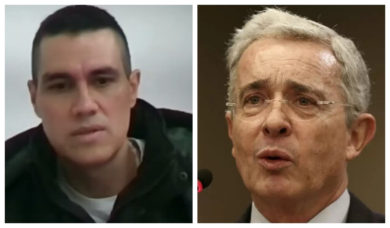 Álvaro Uribe y Juan Guillermo Monsalve