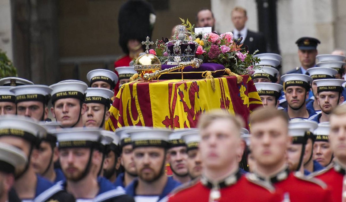Ataúd de la reina Isabel II