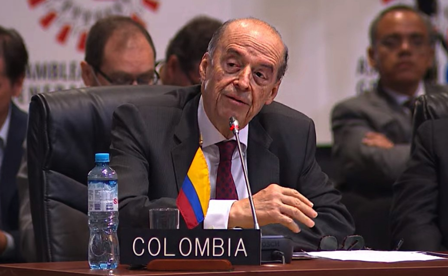 Canciller Leyva en Asamblea de la OEA.