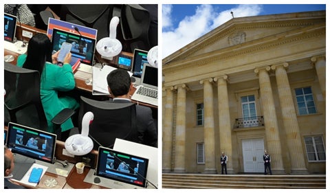 Centro Democrático y los gansos con los que protesta en el Congreso