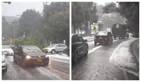 Granizada en Bogotá
