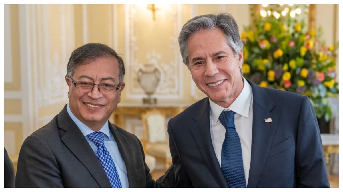 Gustavo Petro y Antony Blinken