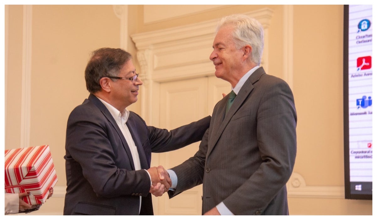 Gustavo Petro y William Burns