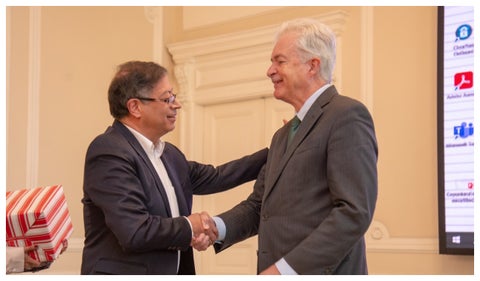 Gustavo Petro y William Burns