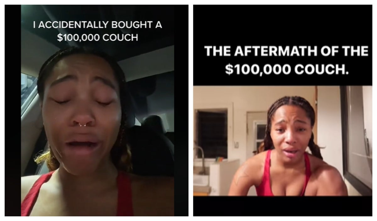 Influencer pide ayuda para pagar sofá de 100.000 dólares que compró