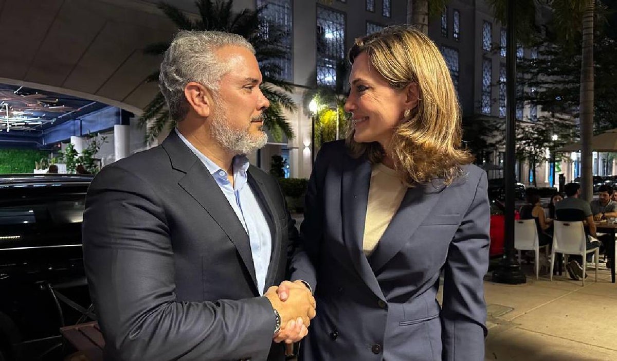 Iván Duque y María Elvira Salazar