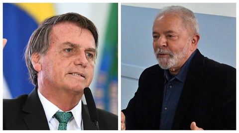 Jair Bolsonaro y Lula Da Silva