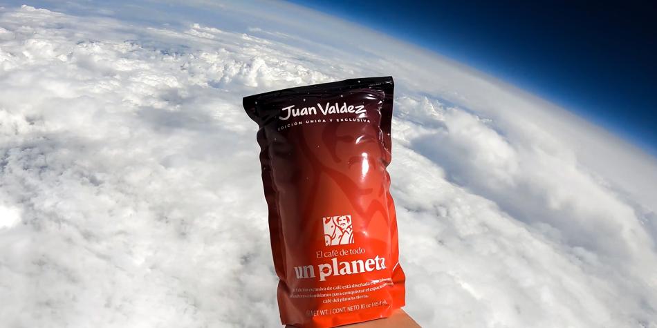 Juan Valdez, café colombiano en el espacio