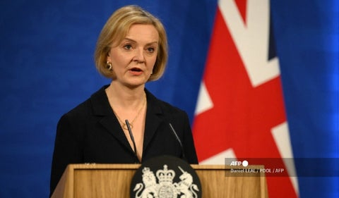 Liz Truss, ministra de Relaciones Exteriores de Reino Unido
