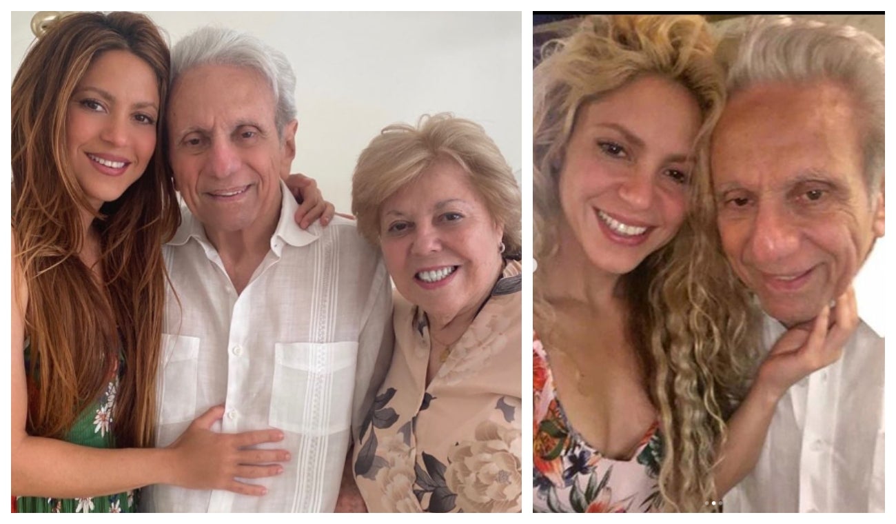 Shakira, William Mebarak y Nidia Ripoll