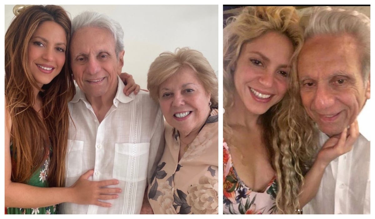 Shakira, William Mebarak y Nidia Ripoll