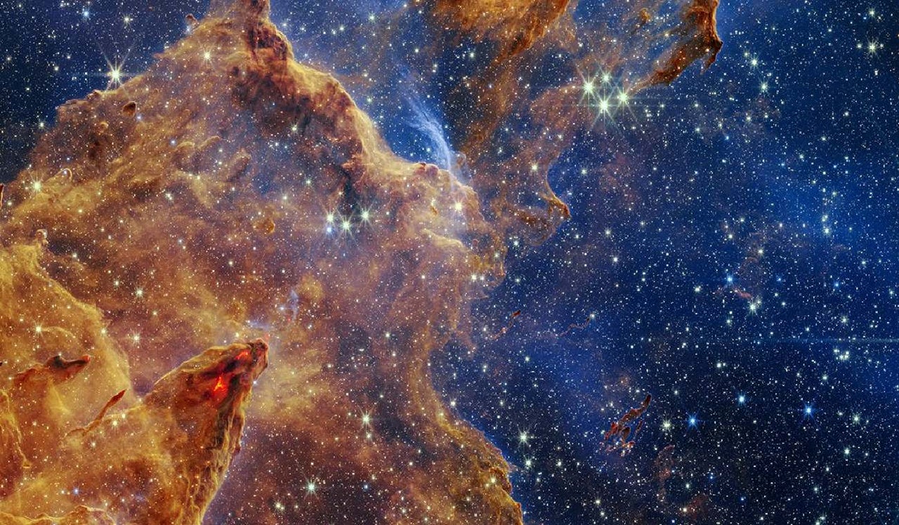 James Webb capta impresionante imagen de los Pilares de la Creación