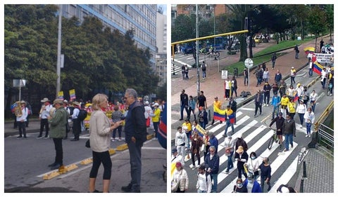Protestas en Bogotá
