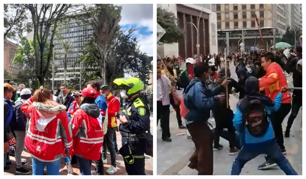 Protestas en Bogotá