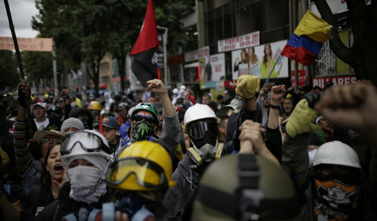Protestas en Bogotá