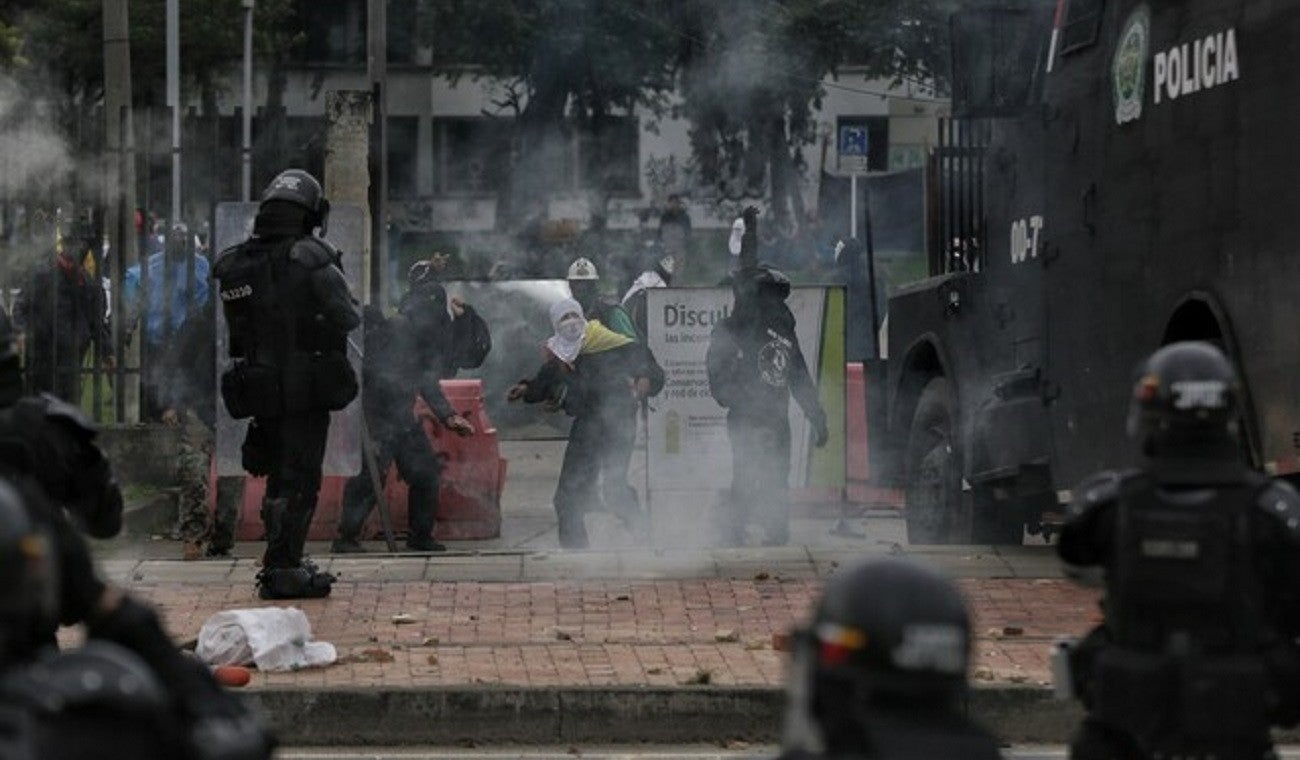 Protestas en Bogotá