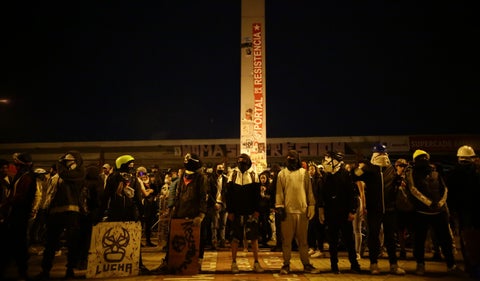 Protestas Portal Américas