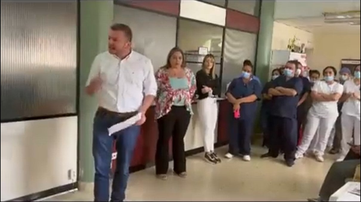 Alcalde de Sabaneta en hospital