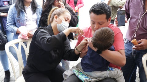 La vacunación en los niños es muy importante.