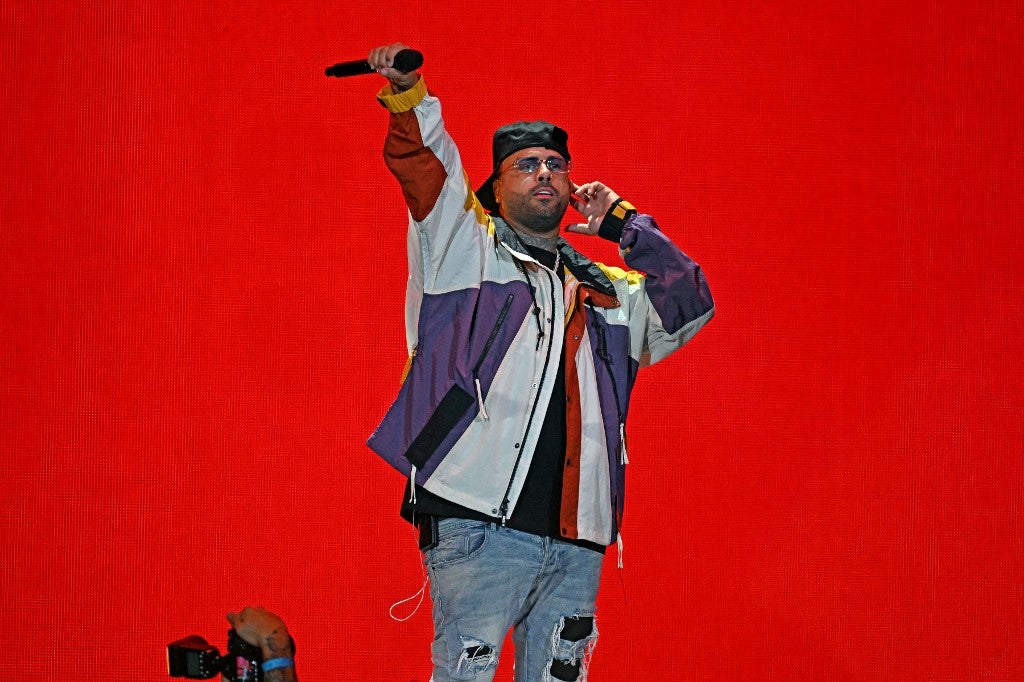 Nicky Jam en una de sus presentaciones