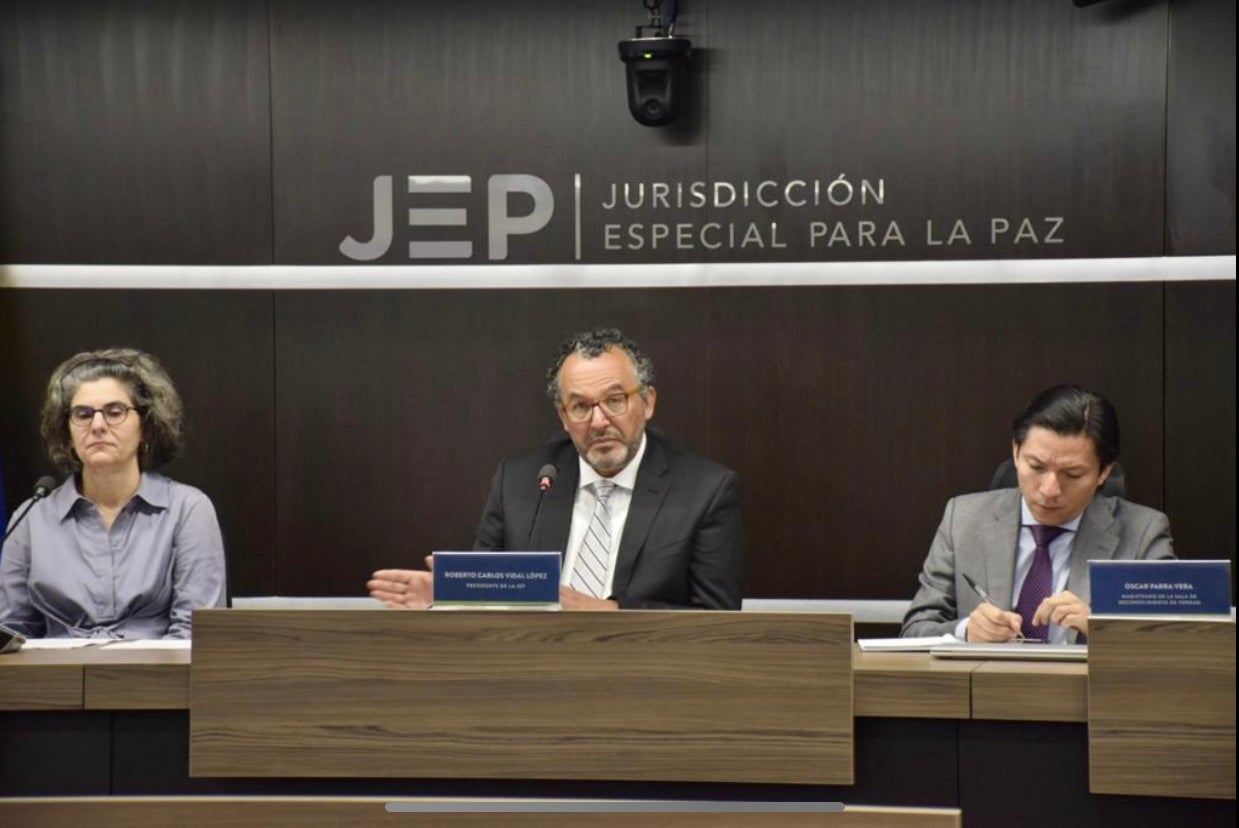 Magistrados JEP caso Secuestros exfarc