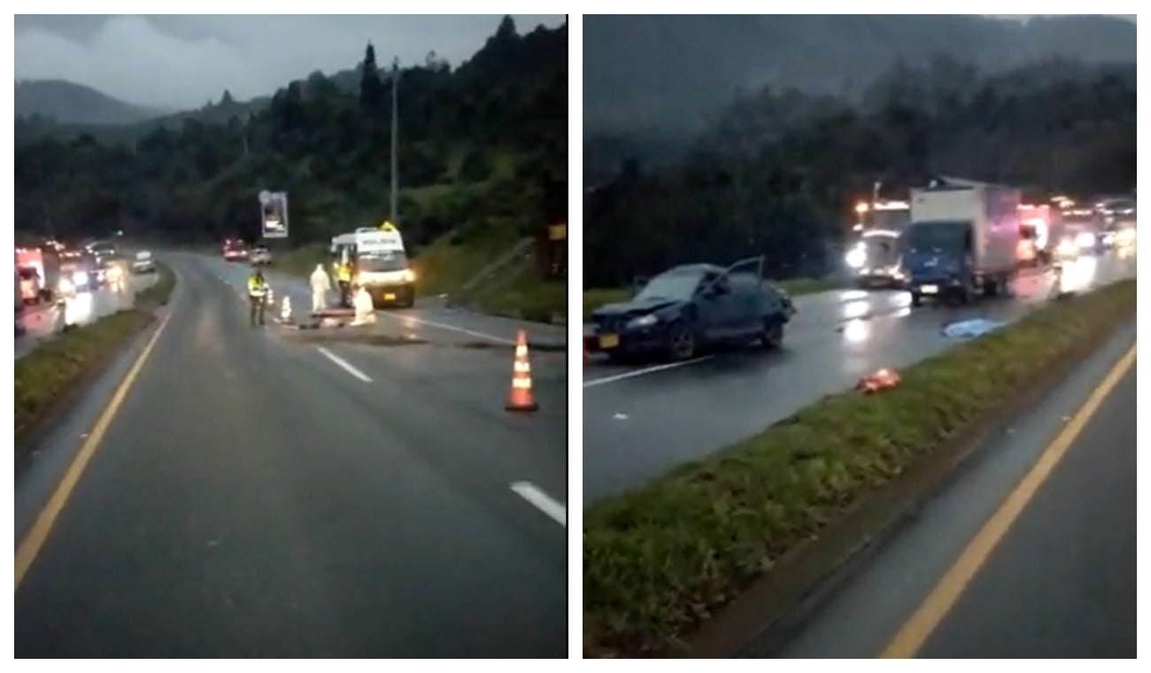 Accidente en peaje de Chusacá